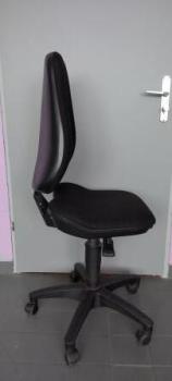 Preview: Bürodrehstuhl Point 60, Rückenlehne/Sitz gepolstert schwarz, Fußkreuz Kunststoff schwarz